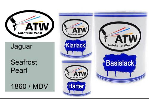 Jaguar, Seafrost Pearl, 1860 / MDV: 1L Lackdose + 1L Klarlack + 500ml Härter - Set, von ATW Autoteile West.